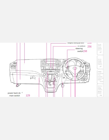 TOYOTA HARRIER 2010-2012 OWNERS MANUAL IN ENGLISH